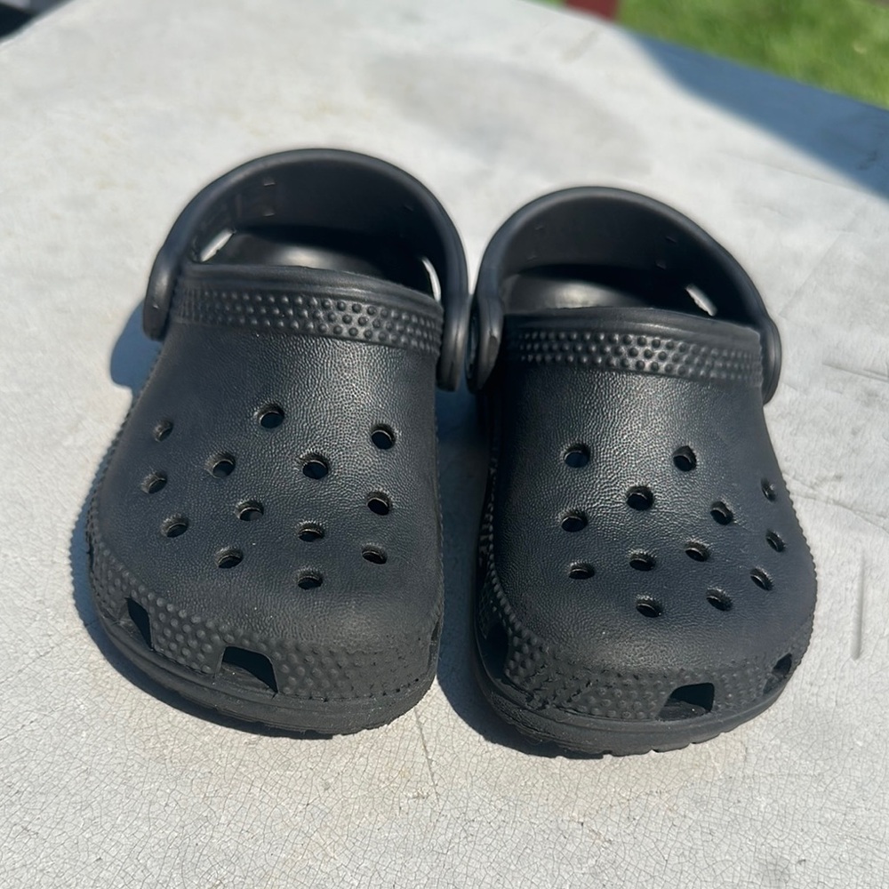 Kids Black Crocks